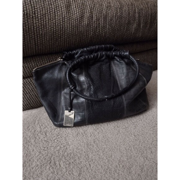 Furla black leather hobo bag - Picture 1 of 12